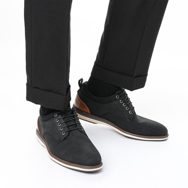 Men's Business Casual Oxford Shoes - BLACK - 1
